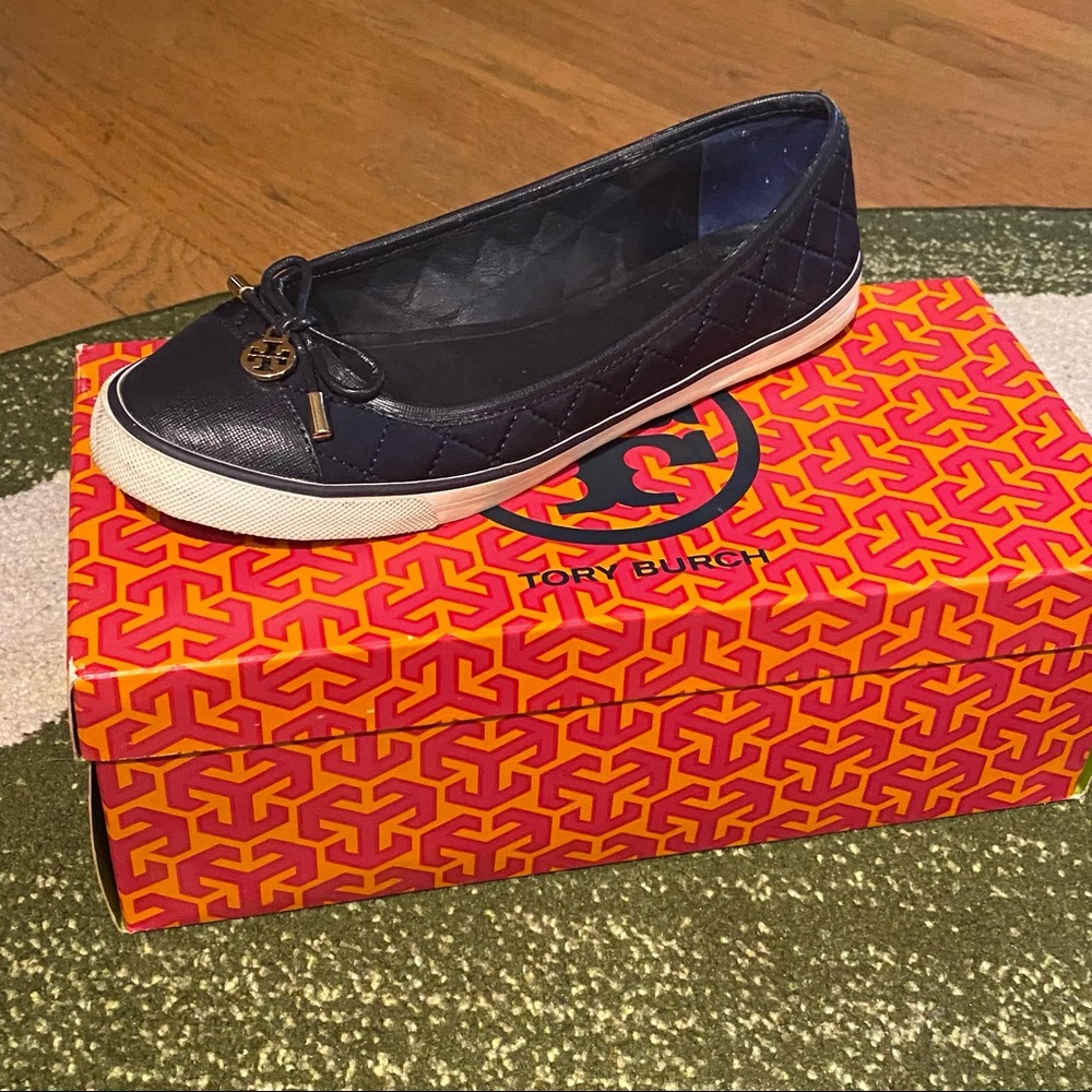 Tory Burch Navy Caruso Sneaker